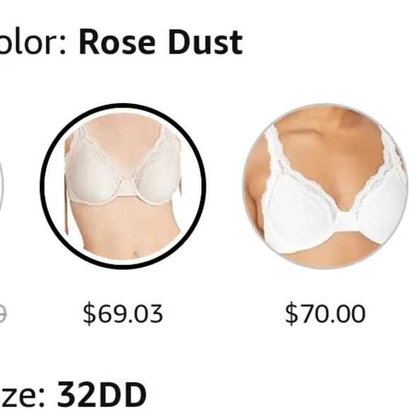 3/$25 Wacoal women's softly styled underwire bra 32DD - Picture 4 of 10